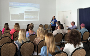 Danielle Keirsey, project manager and engineer with Tampa Bay Water, shared the utility's 2023 Long-term Master Water Plan with Amplify Clearwater members.