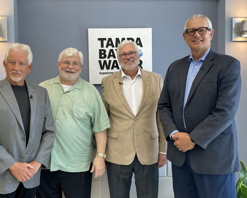 From left: former West Coast/Tampa Bay Water General Manager Jerry Maxwell, for Florida State Senator Jack Latvala, former Pinellas County Commissioner/Tampa Bay Water Board Member Steven Seibert and former Hillsborough County Commissioner/Tampa Bay Water Board Member Ed Turanchik